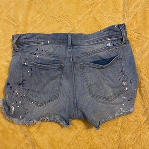 Women’s red, white, and blue Jean Shorts